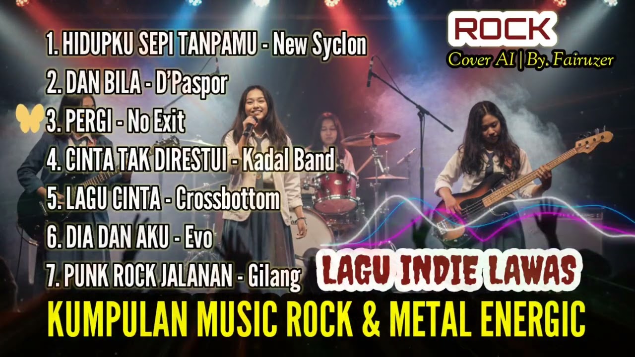 Kumpulan Musik Rock Metal Energic – Lagu Indie Lawas Terbaik (Cover AI) 🔥By. Fairuzer