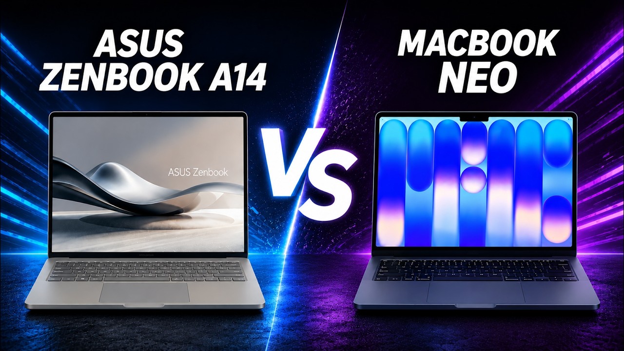 ASUS Zenbook A14 против MacBook Neo