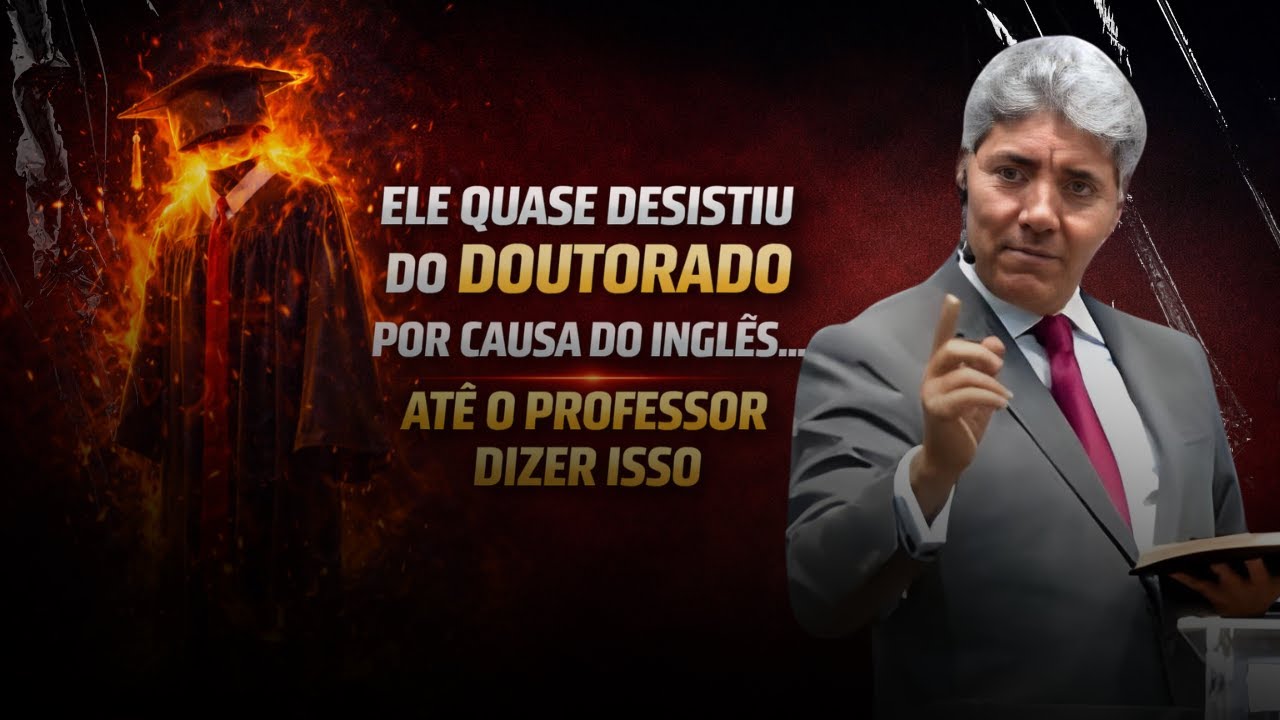 ELE QUASE DESISTIU DO DOUTORADO POR CAUSA DO INGLÊS… ATÉ O PROFESSOR DIZER ISSO