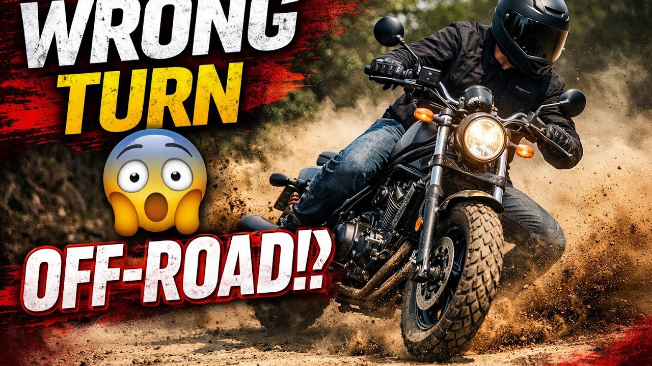 “Wrong Turn on My Rebel 300… Then This Happened”