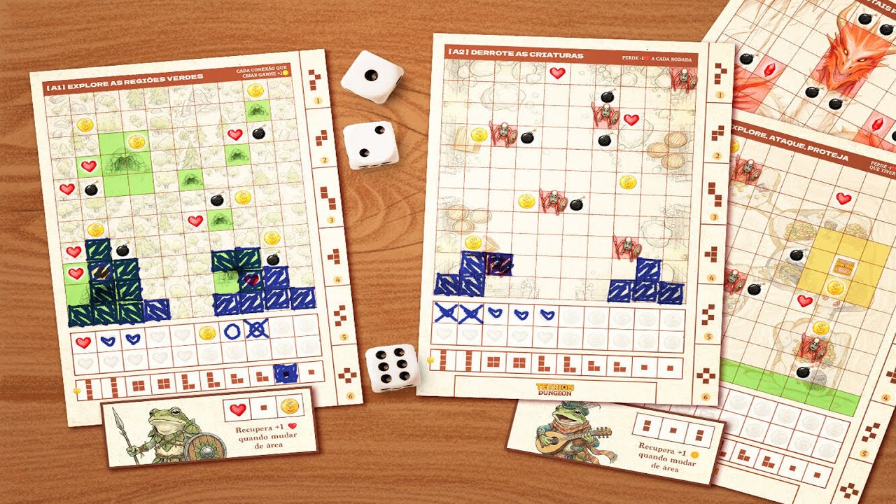 Tetrion Dungeon - Print And Play - Joquinhos Hard