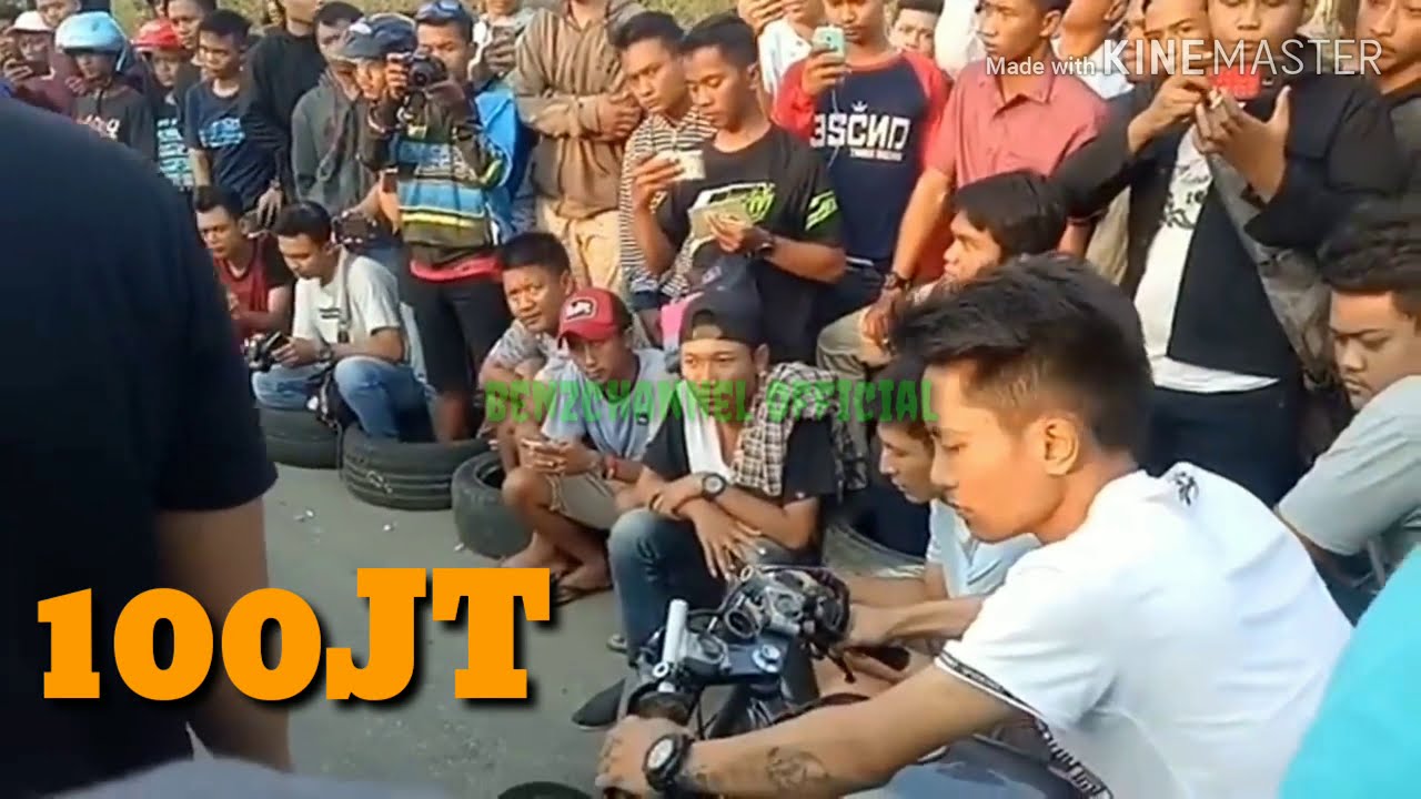 Balap liar RICuH!!! Taruhan 100juta melayang!!! Joki TIDUR penonton meraDang!!!