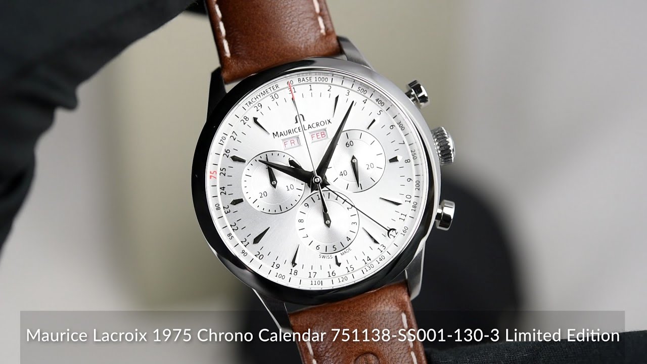Maurice Lacroix 1975 Chrono Calendar 751138-SS001-130-3 Limited Edition