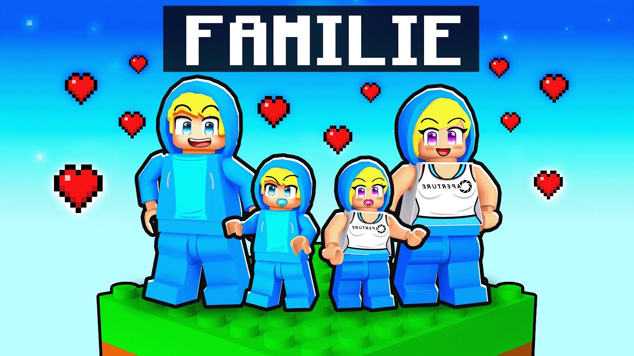 Ich habe eine LEGO Familie in Minecraft mit meiner Freundin!