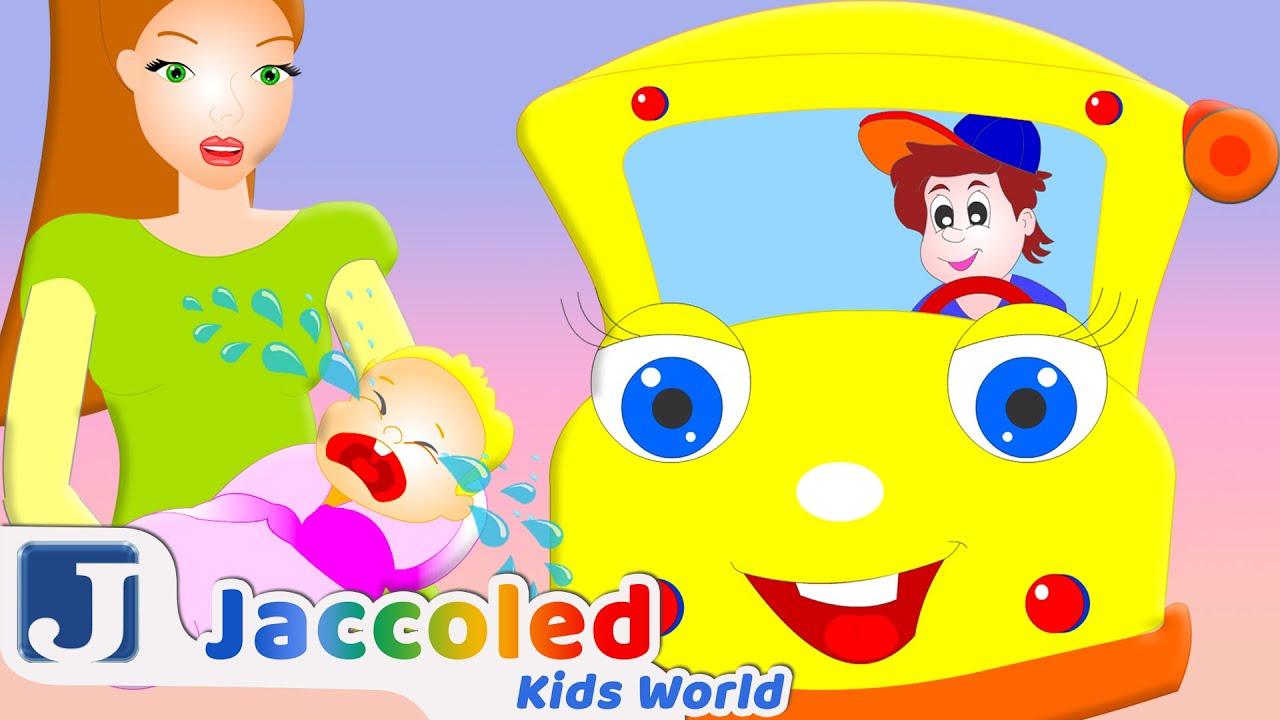 🚌 🚒 Wheels on The Bus Song! 😄🚐 | Jaccoled Kids World Nursery Rhymes and Kids Songs