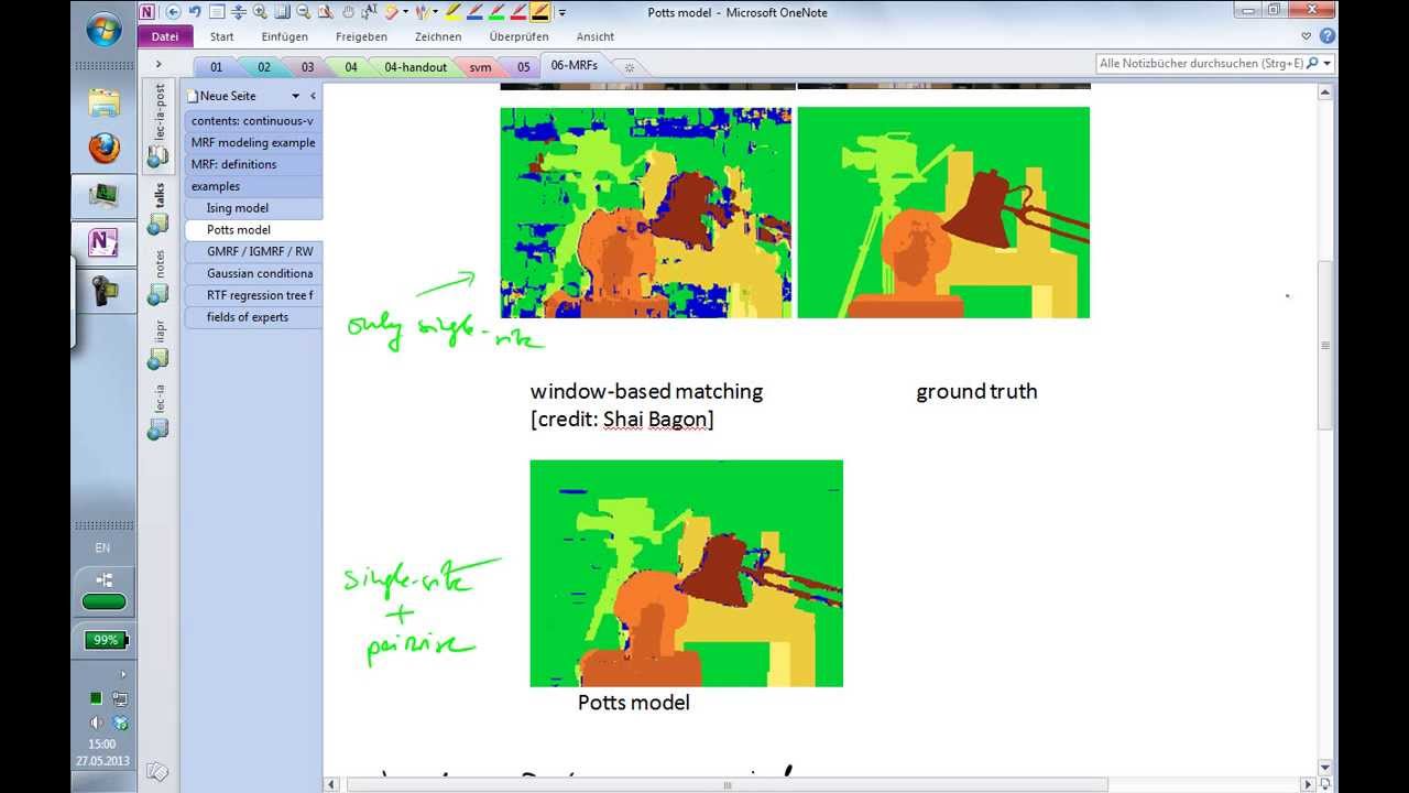 6.1 Markov Random Fields (MRFs) | Image Analysis Class 2013