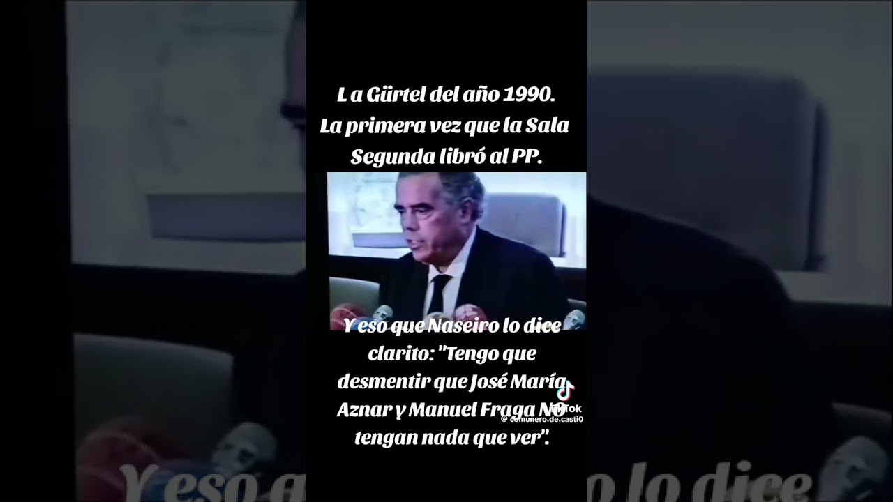 La gurtel del a&ntilde;o 1990 ,la primera vez que la sala segunda libro al pp