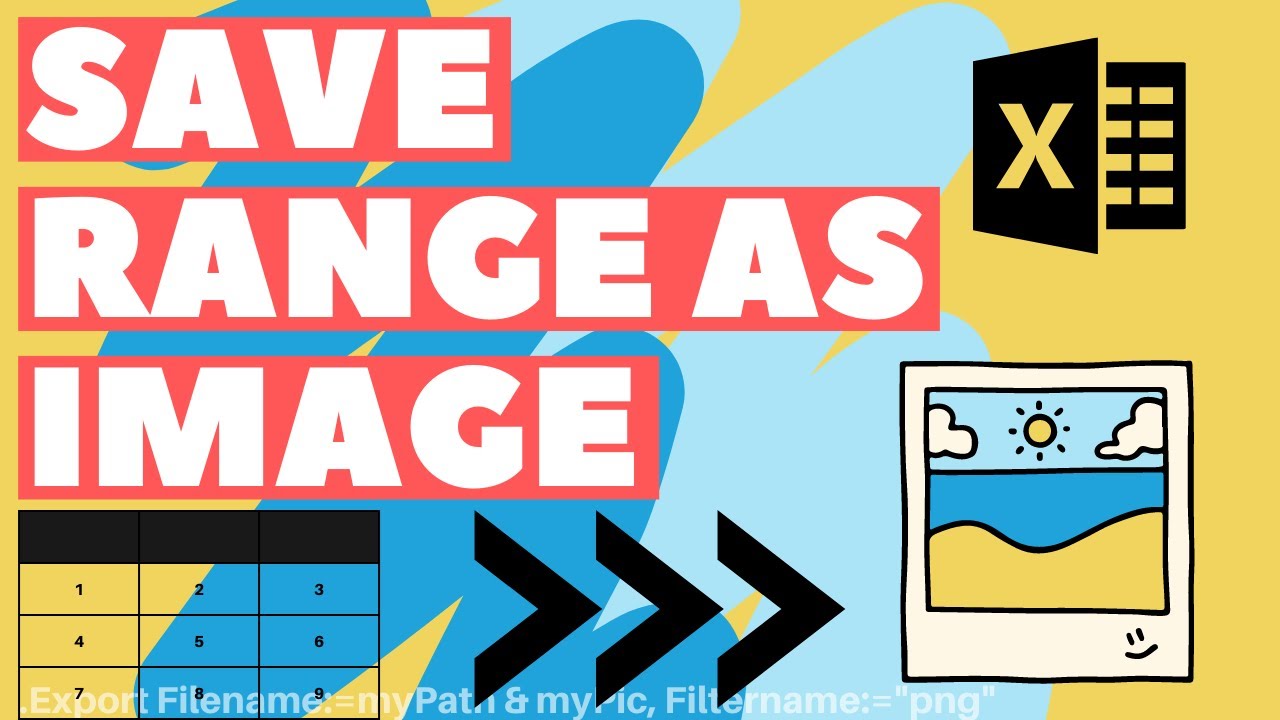 Excel VBA Macro: Export Selected Range as Image (Save Range as Picture)