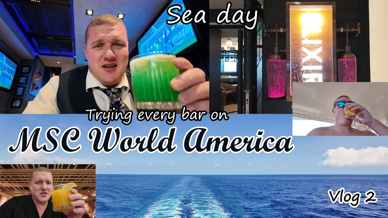 Sea day bar crawl plus some ship exploring 🍹 (Worth It?!)