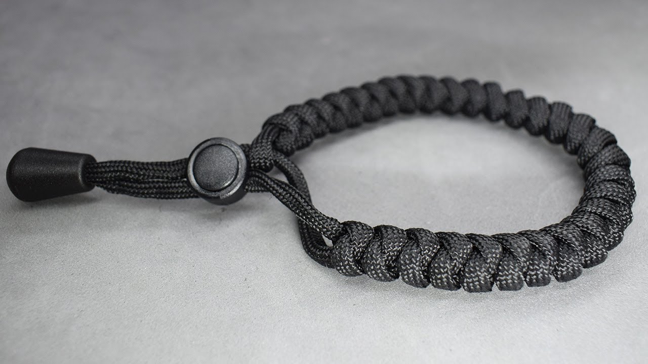 Pulsera de paracord con nudo serpiente o en inglés Paracord Snake Knot