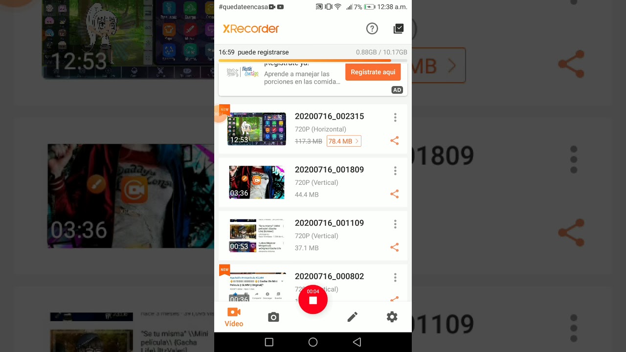 Como editar con : XRecorder parte | camila_art |.