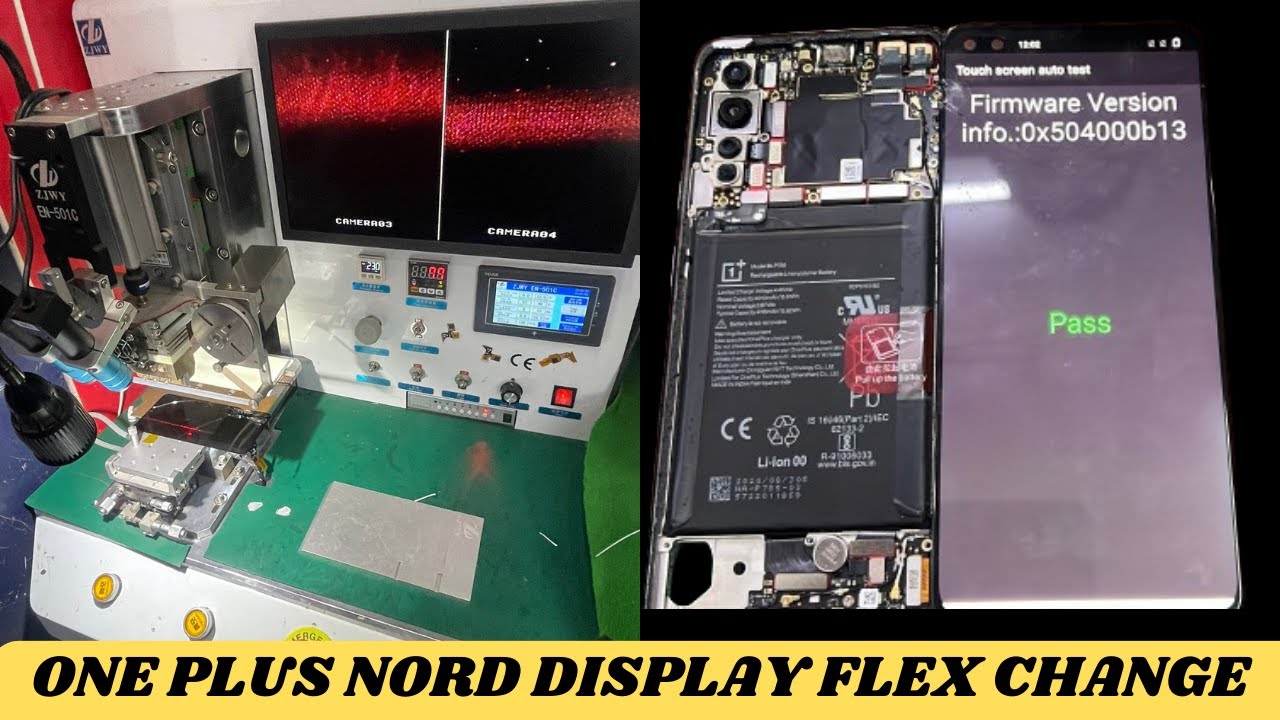 ONE PLUS NORD DISPLAY FLEX CHANGE STEP BY STEP #oneplusnord #flexbondingmachine/ full detail