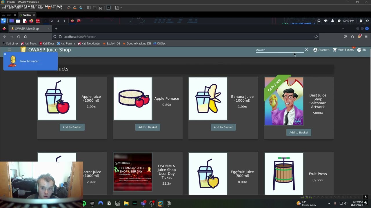 Web Application Security Walkthrough | SQL Injection, XSS, OWASP Juice Shop