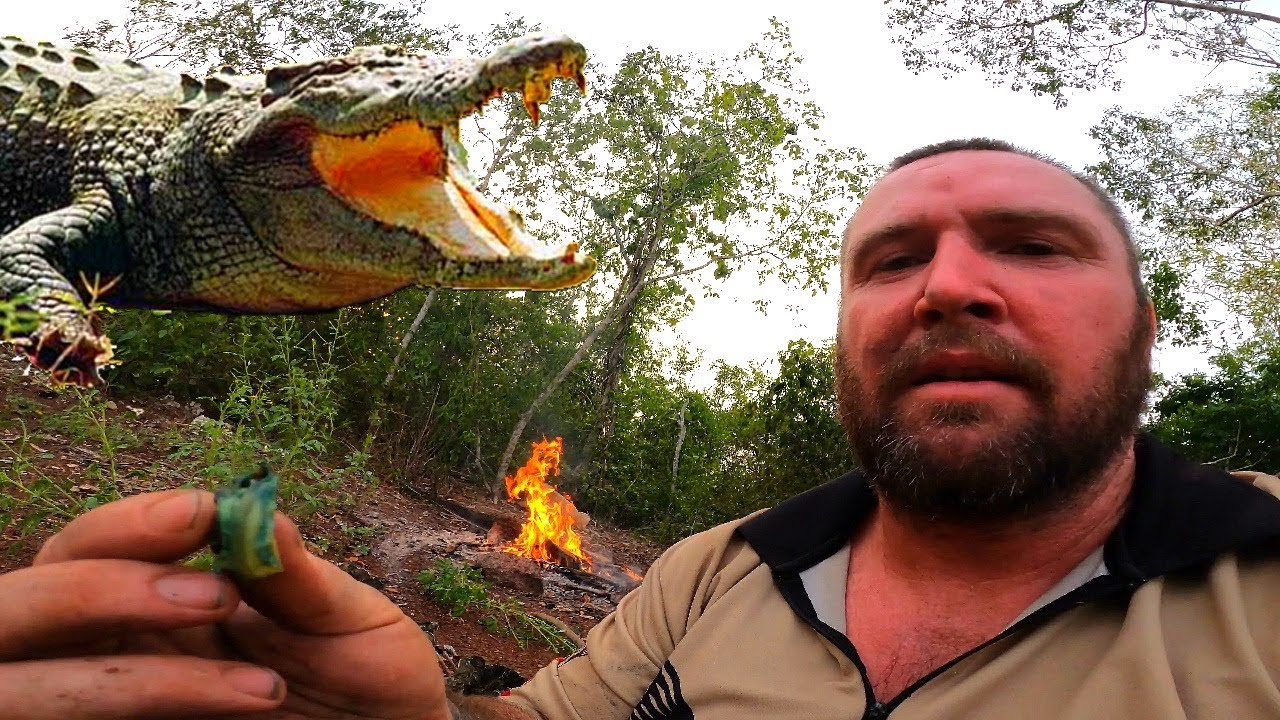 Solo Survival on a Mangrove Island Crocodile infested waters ( COASTAL FORAGING ) SEAFOOD BUFFET