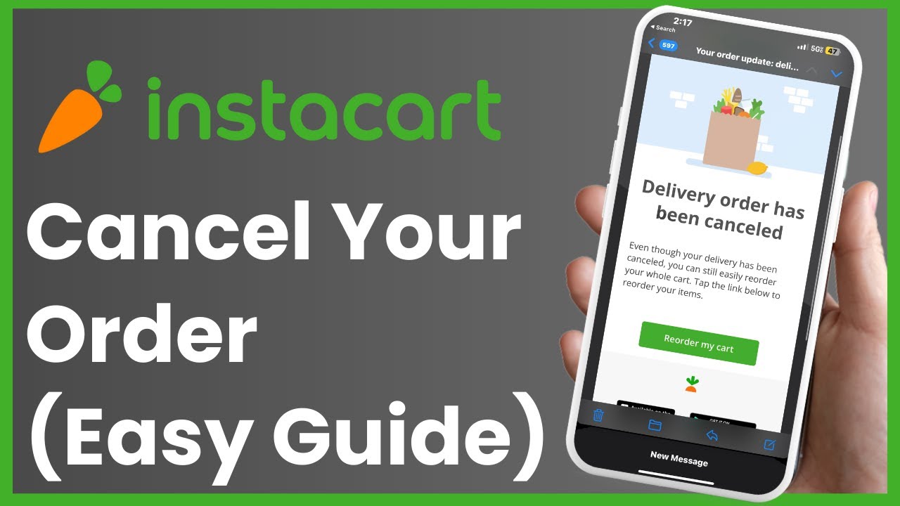 Как отменить заказ Instacart!
