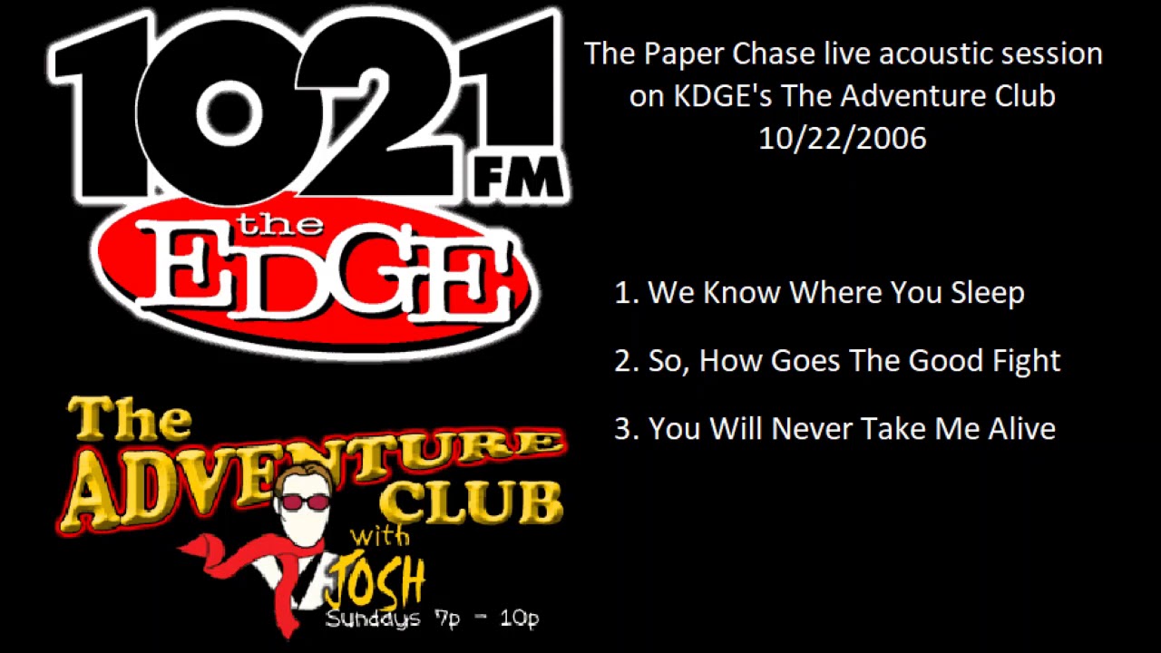 the pAper chAse - So, How Goes The Good Fight (live acoustic)