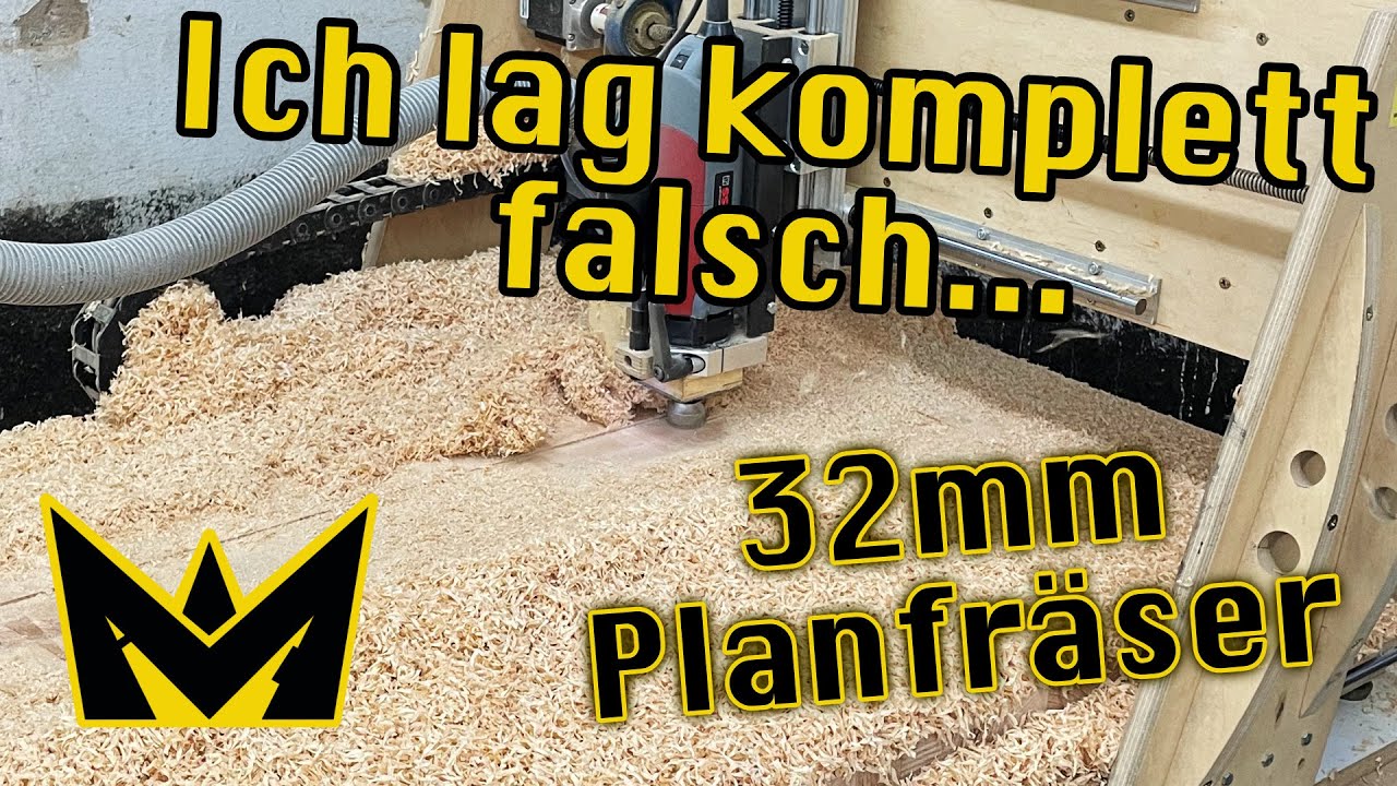 32mm Planfräser auf meiner CNC | Jetzt aber richtig