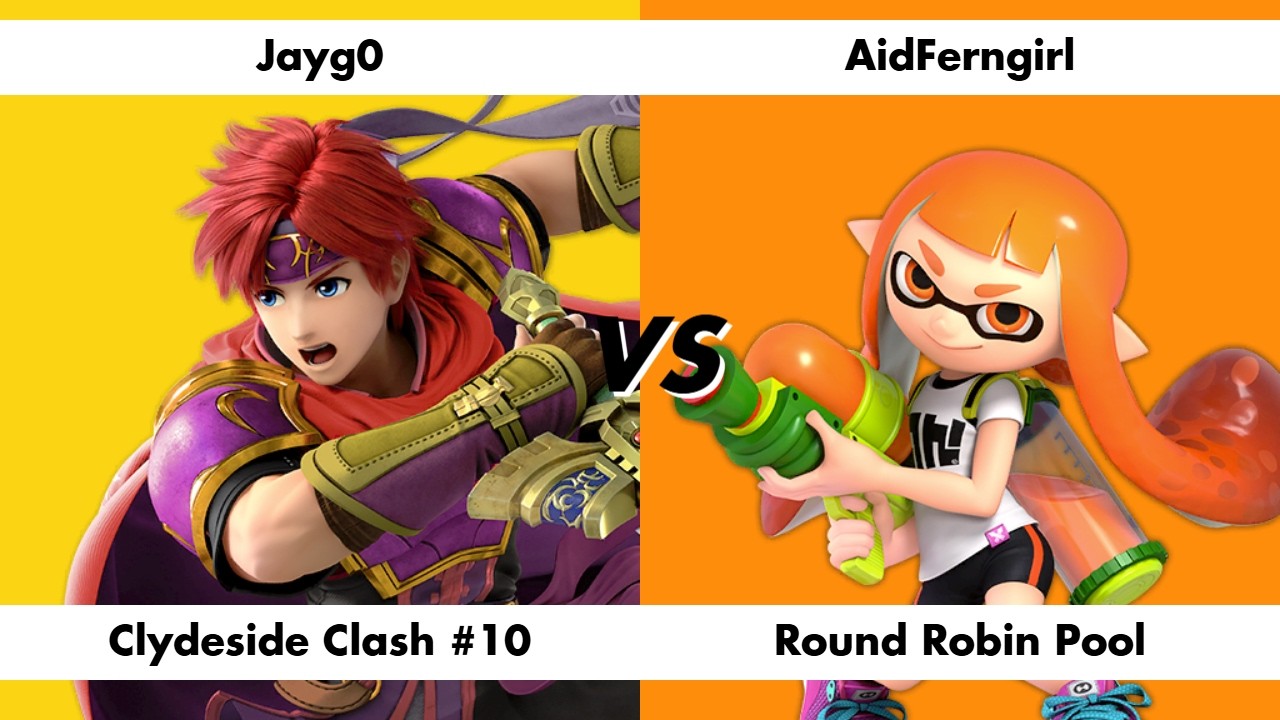 Jayg0 (Duck Hunt Duo / Roy) vs AidFerngirl (Inkling) - Clydeside Clash 10 Round Robin Pool