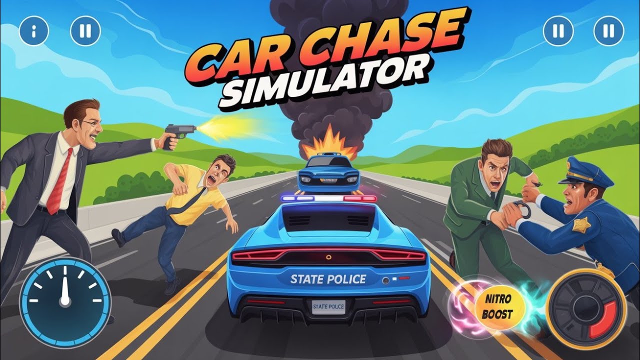 Open World Police Chase | 3D Driving SimulatorPolice Car Simulator Gameplay | Real Chase Mission