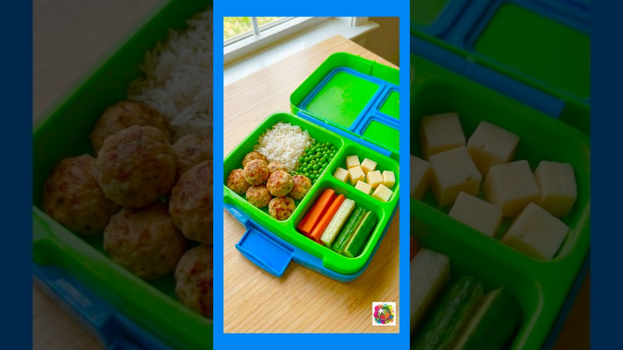 Pranzo semplice e colorato 🌈 Bento Wow Box con riso e verdure 🥕🥒 