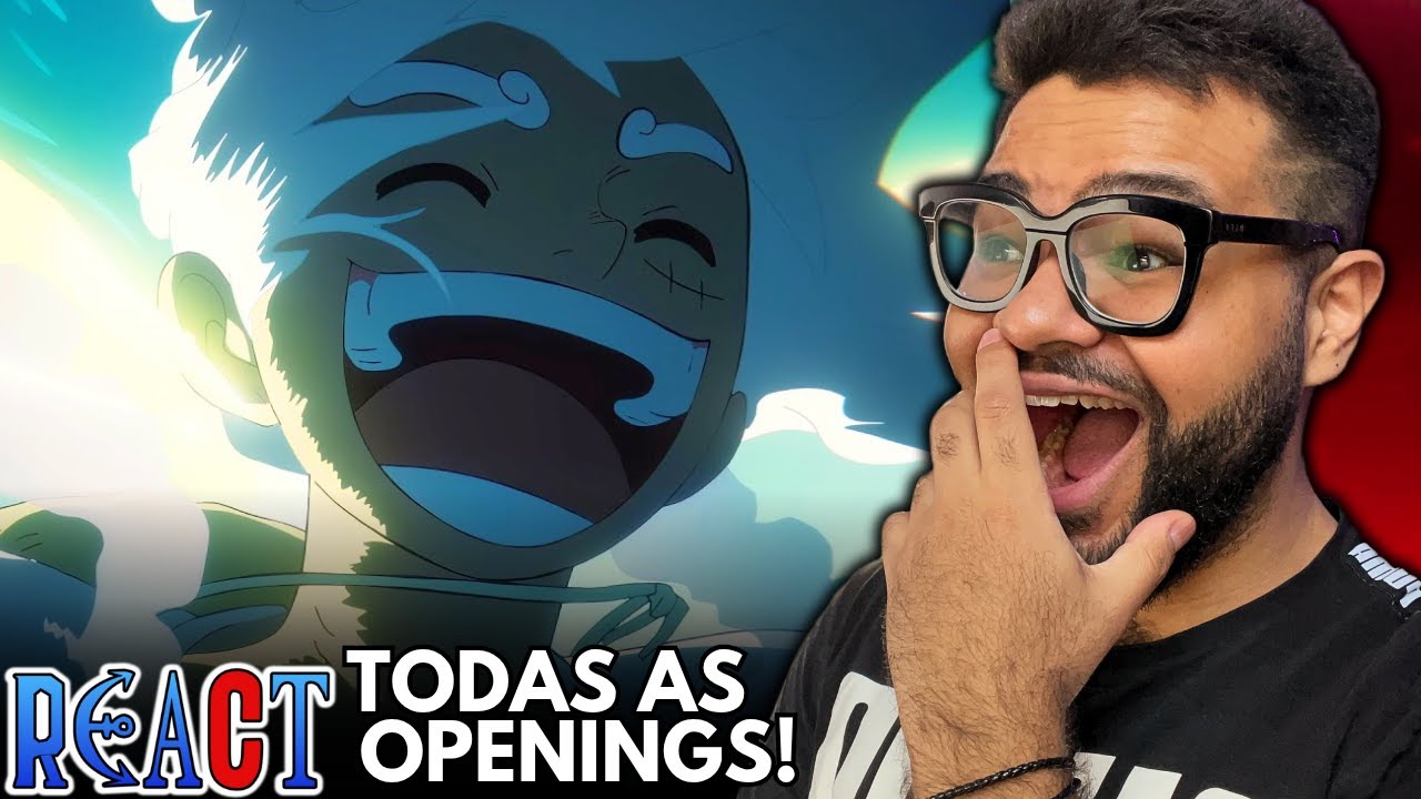 REAGINDO A TODAS AS ABERTURAS DE ONE PIECE PELA PRIMEIRA VEZ! OPENING/ABERTURA (1 - 28) REACT