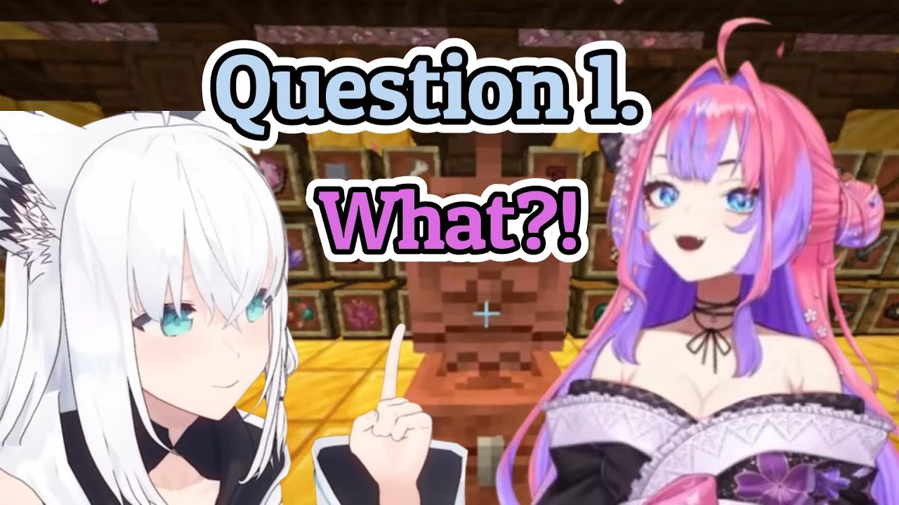 Vivi loses it when the Riddle Mask (Fubuki) shows up in Minecraft and challenges her【Hololive】