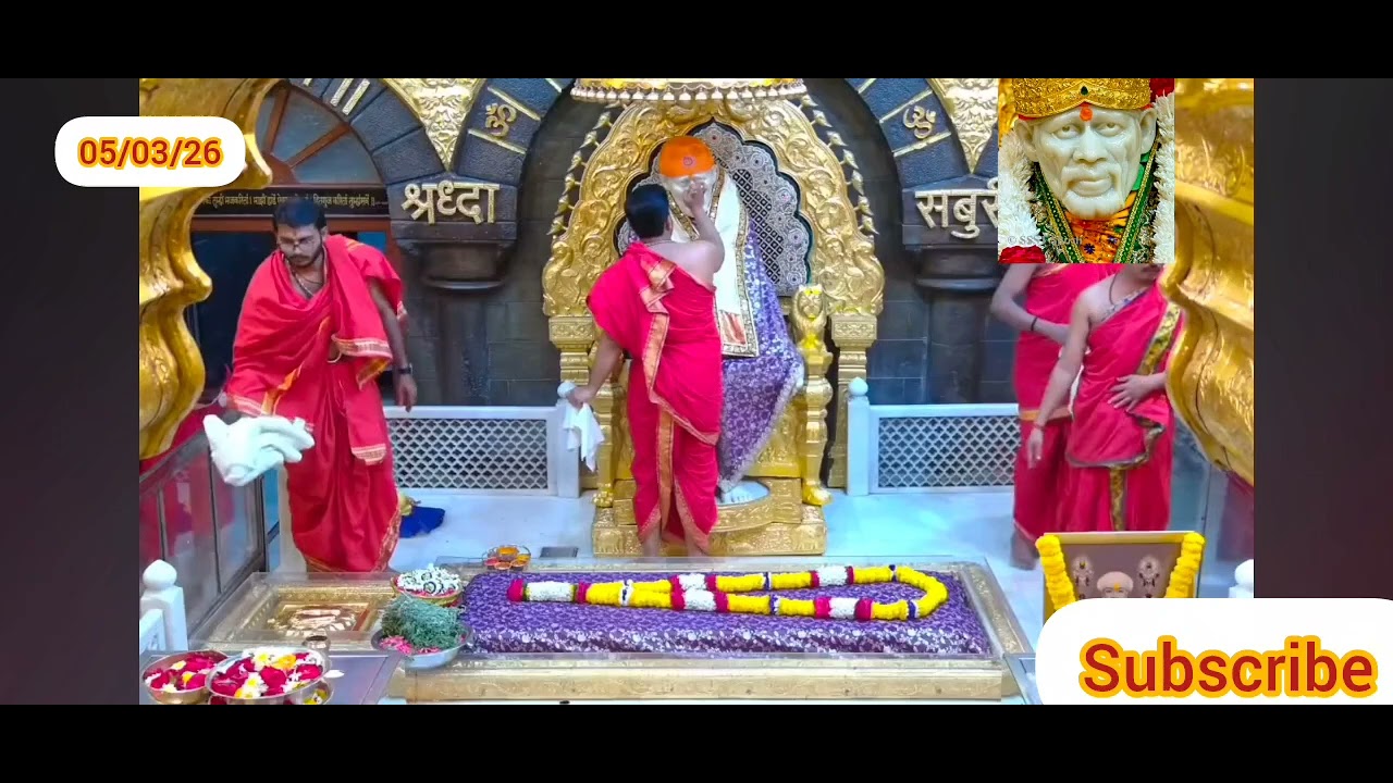 Sai Baba Darshan Live Dhoop Aarti 05/03/26