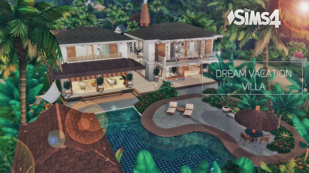 Курортная Вилла - Мечта | Без СС | THE SIMS 4