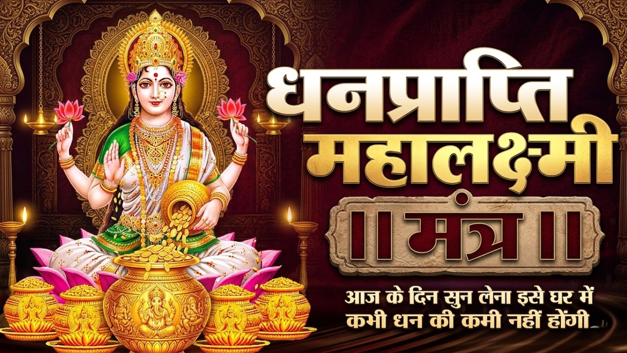ॐ जय लक्ष्मी माता | Om Jai Lakshmi Mata Aarti | धन और सुख की आरती | हर दिन सुबह इस आरती को सुनें |