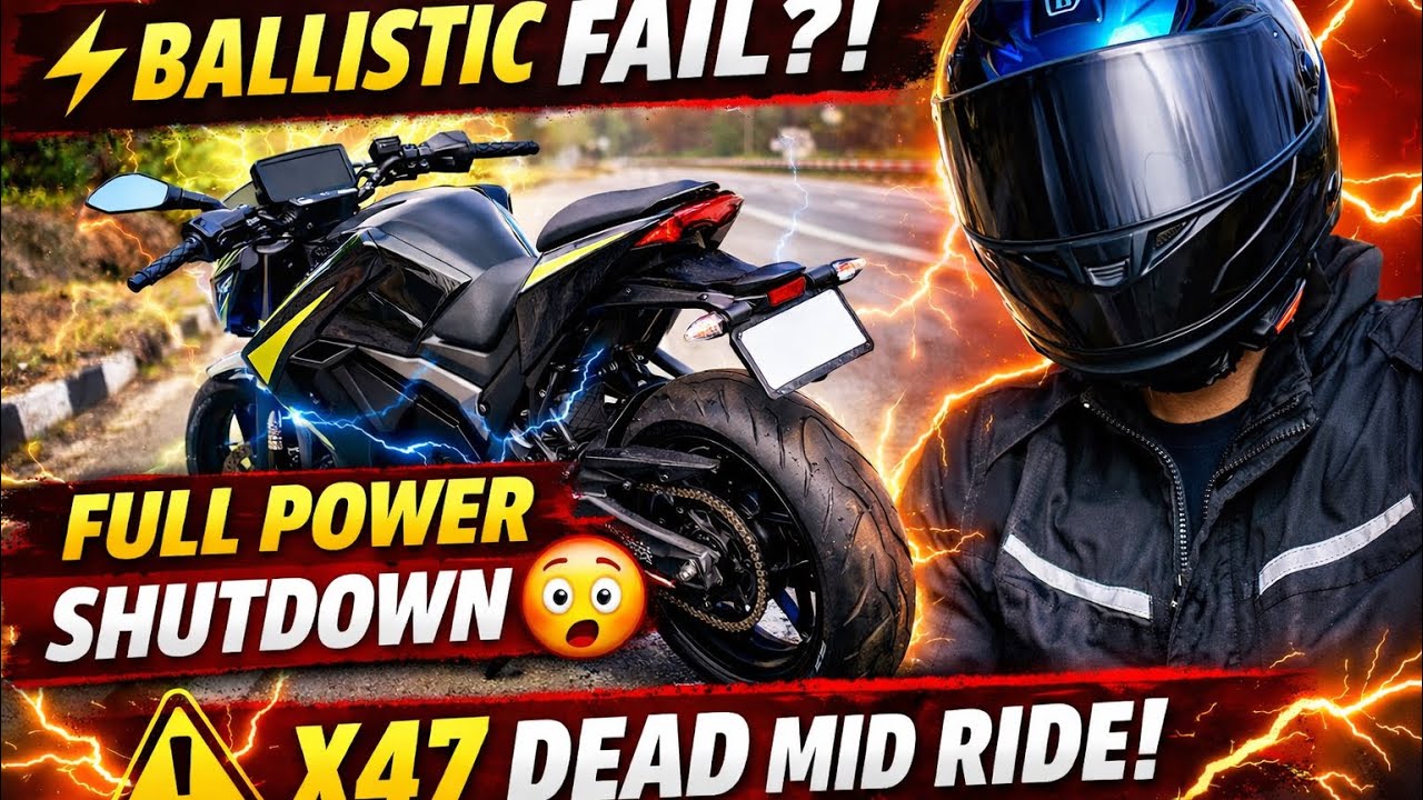 Scary Moment in Ballistic Mode 😳 ⚡ X47 Switched OFF Mid Ride!
