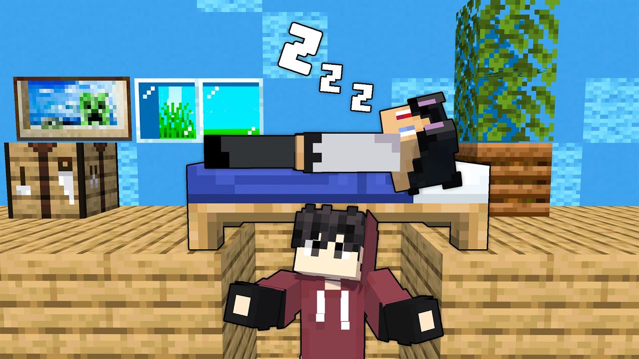 I Spent 24 Hours in Raizu's House in Minecraft!