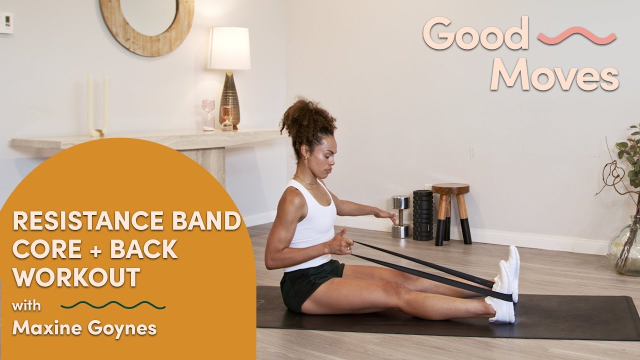Back and Core Resistance Band Workout | Good Moves | Well+Good
