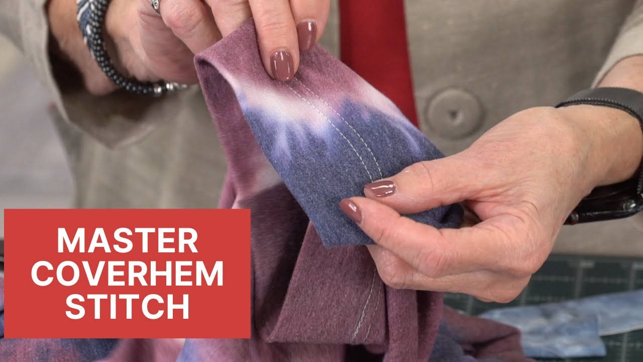 Starting & finishing your coverhem stitch with ease on the new Bernina L890 serger