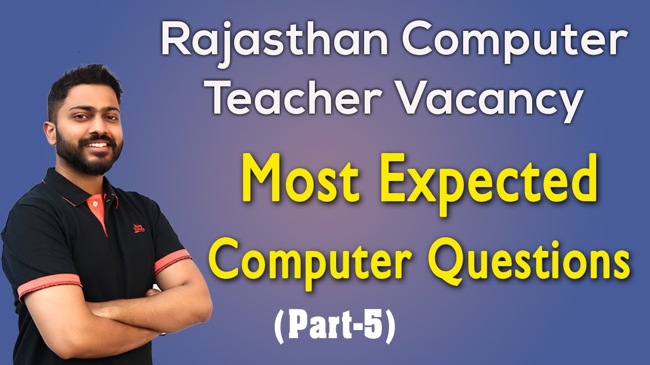 Lec-17: Top 10 important questions (Mix questions) | Rajasthan Computer Instructor exam