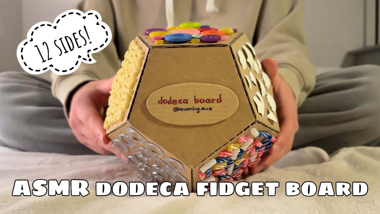 ASMR Dodeca Fidget Board 📦 | Long Nails & Short BF Nails | Triggers For Sleep