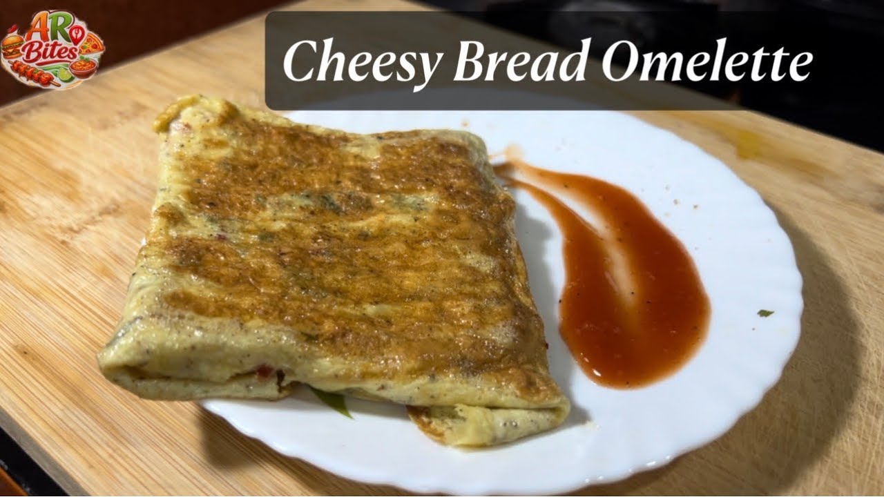 Cheesy Bread Omelette ( Simple ingredients, crazy taste)