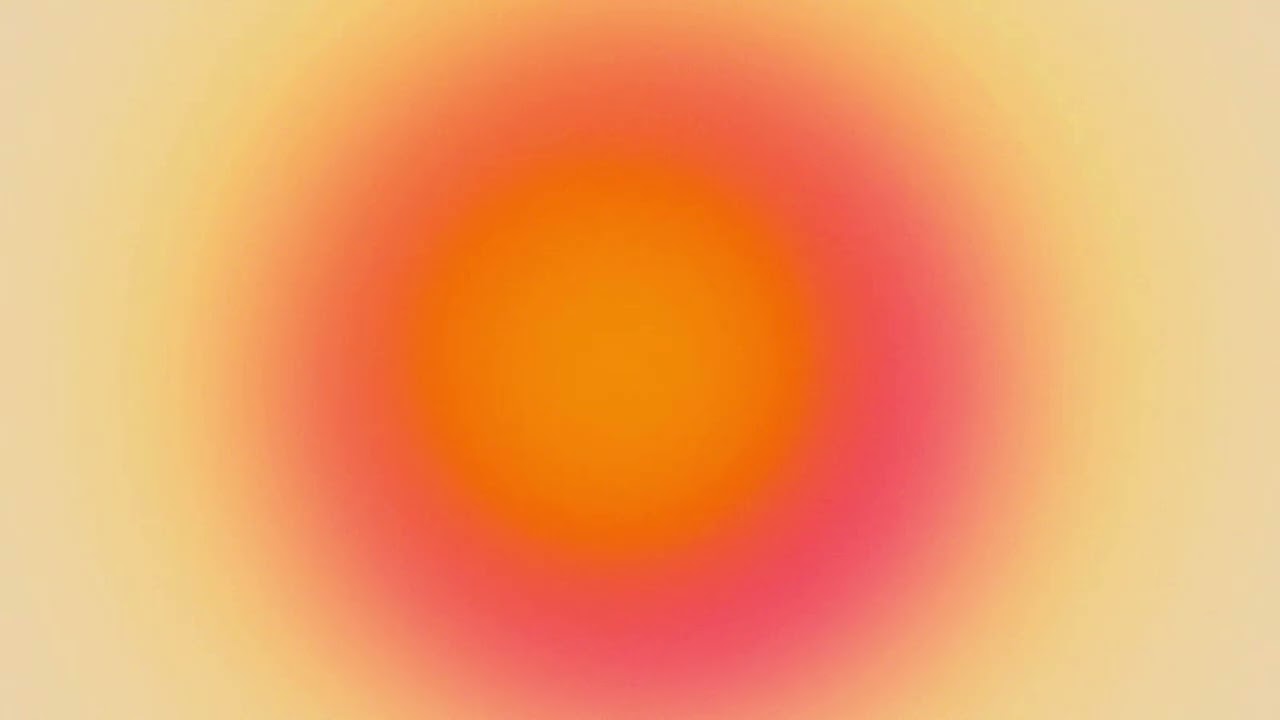 5 Hour - Aesthetic Light Orange Aura 🟠 | 4k Background Screensaver Wallpaper