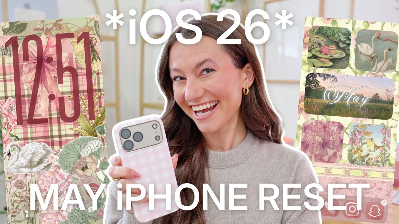 Как сделать свой iPhone эстетичным к маю!! 🌷 *причудливый дизайн, вдохновленный Pinterest*