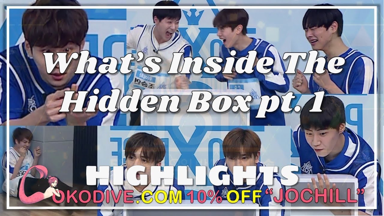 PRODUCE '프로듀스' X 101 Highlights #6 What's Inside the Hidden Box pt. 1 || cokodive 5% code 