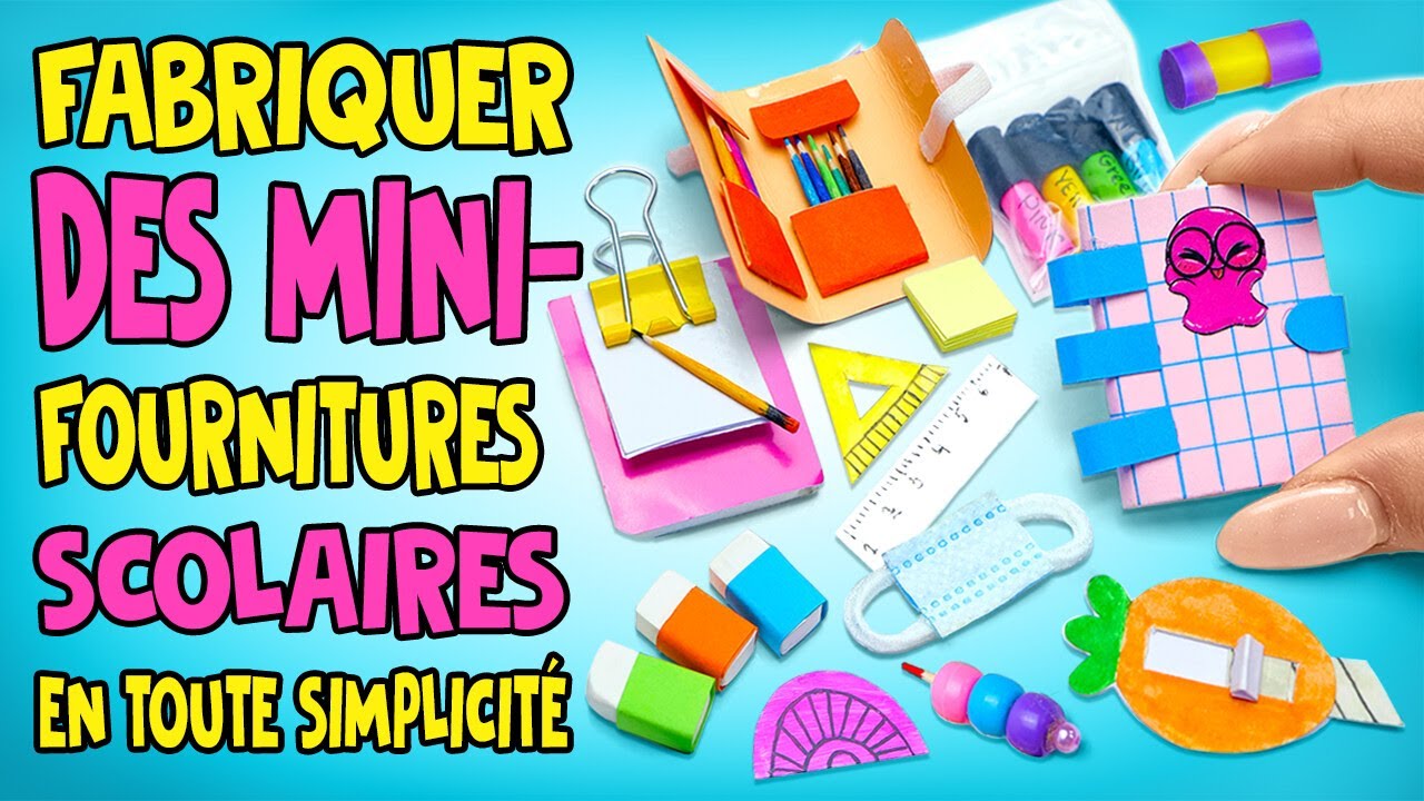 INCREDIBILE! Realizziamo Insieme Del Mini Materiale Scolastico | DIVERTIMENTO FAI DA TE! 📐✏️📚