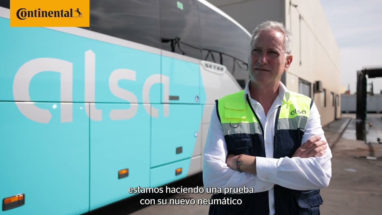 Neumático Continental ContiCoach HA5 en la flota de autobuses Alsa