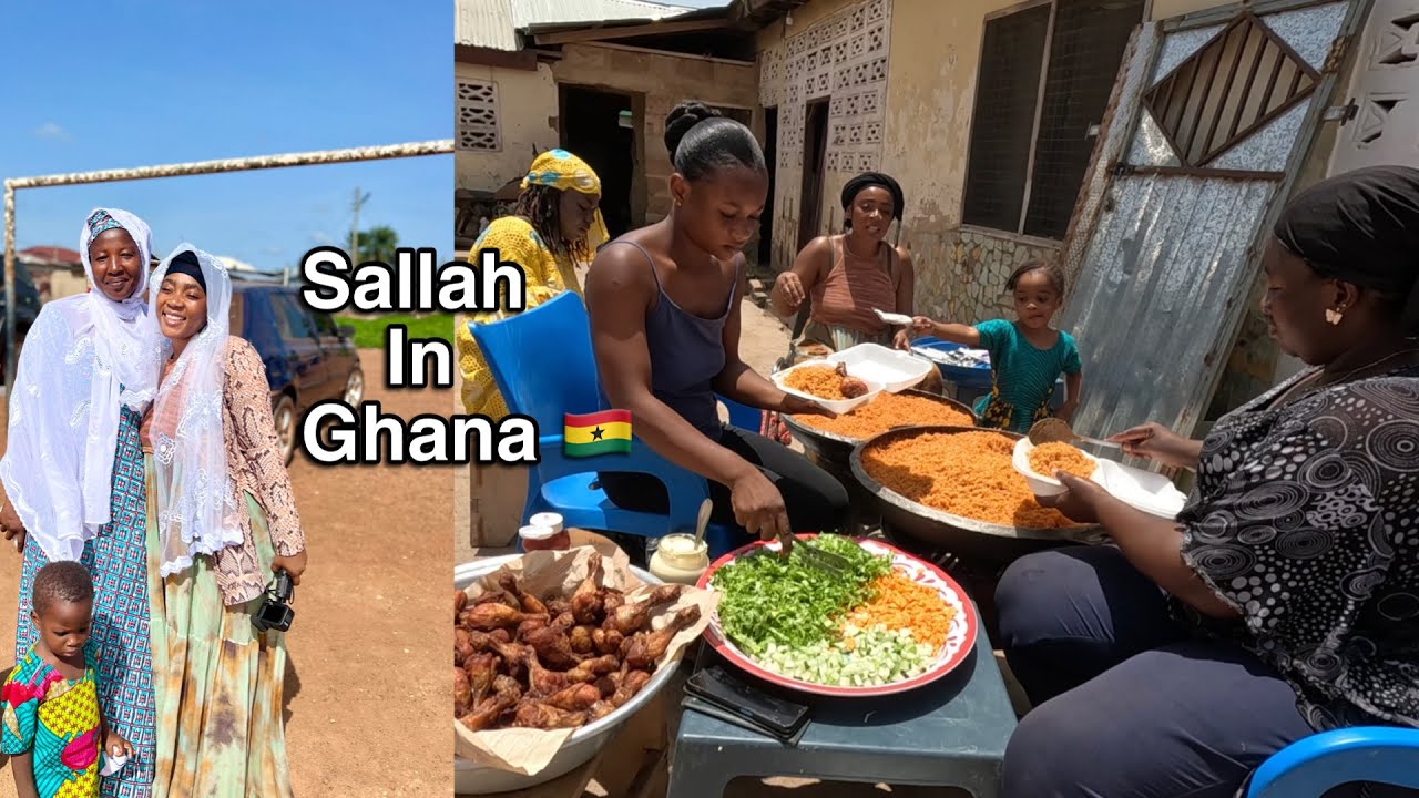 How we celebrated our EID in Ghana cooking together with family|| Eid Mubarak