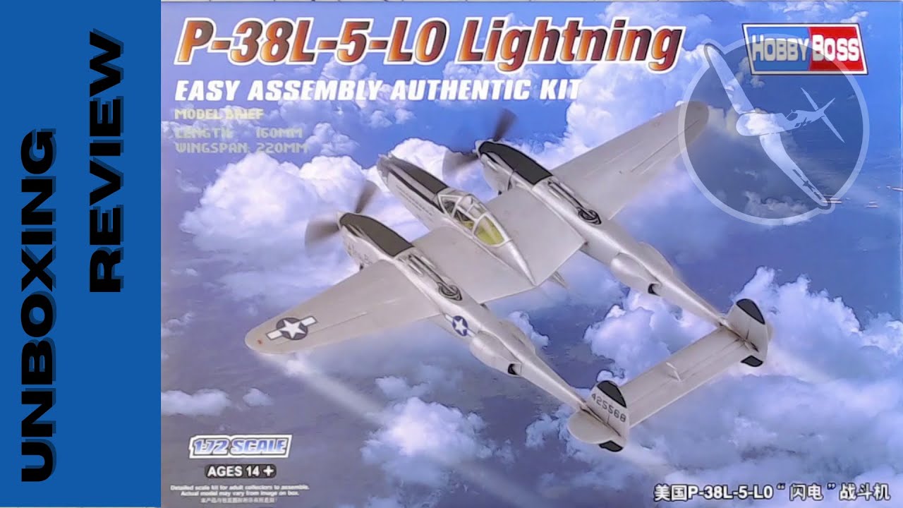 HobbyBoss P-38L-5-LO Lightning in 1:72 Scale  -  Unboxing Review