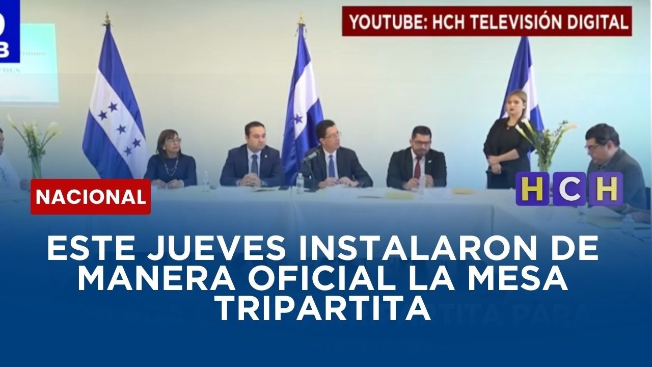 ESTE JUEVES INSTALARON DE MANERAOFICIAL LA MESA TRIPARTITA