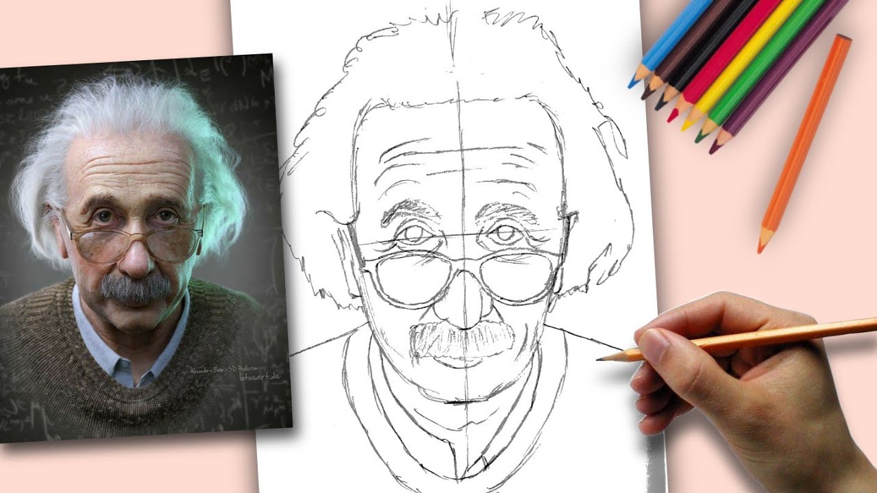 Albert Einstein Drawing | Albert Einstein | Drawing