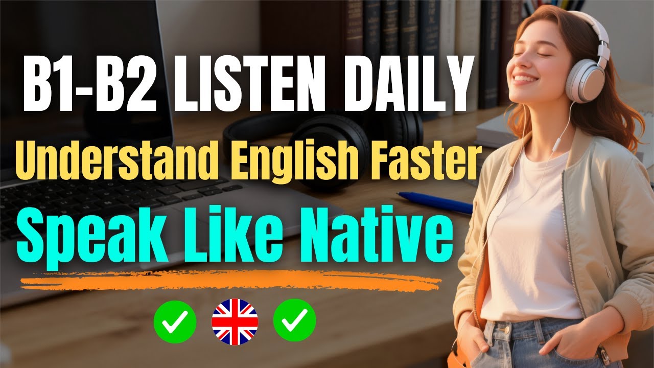 B1–B2 English Fluency Training | Daily Listening Practice for Real-Life Speaking
