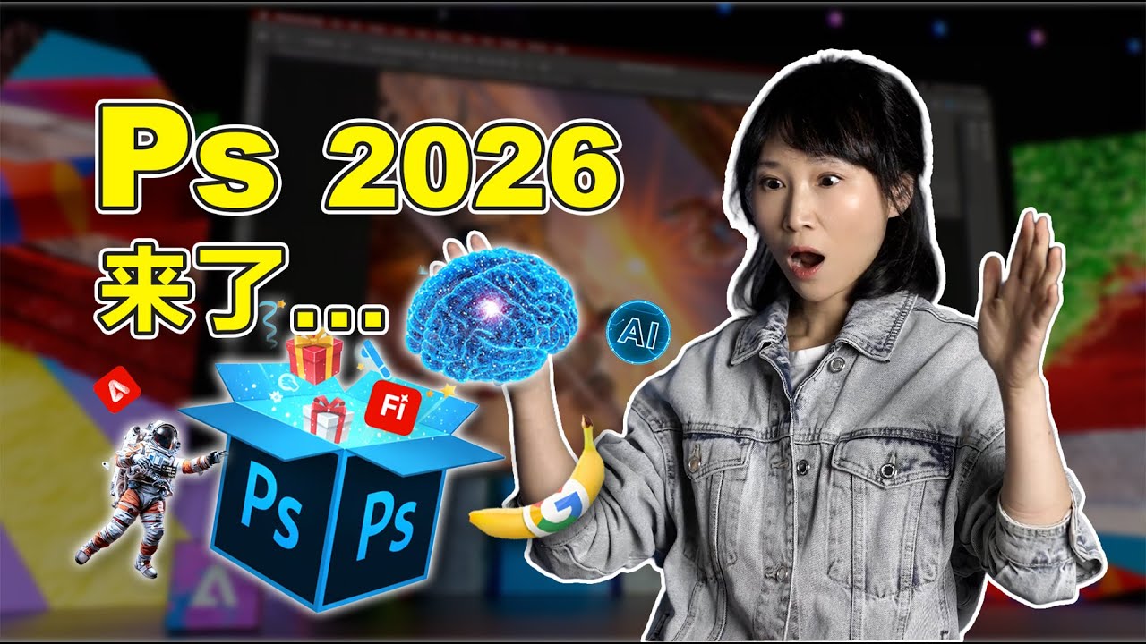 【20年老用户亲测】Photoshop 2026到底值不值得更新? 深度扒皮 PS 27.0 最牛的 6 个功能！