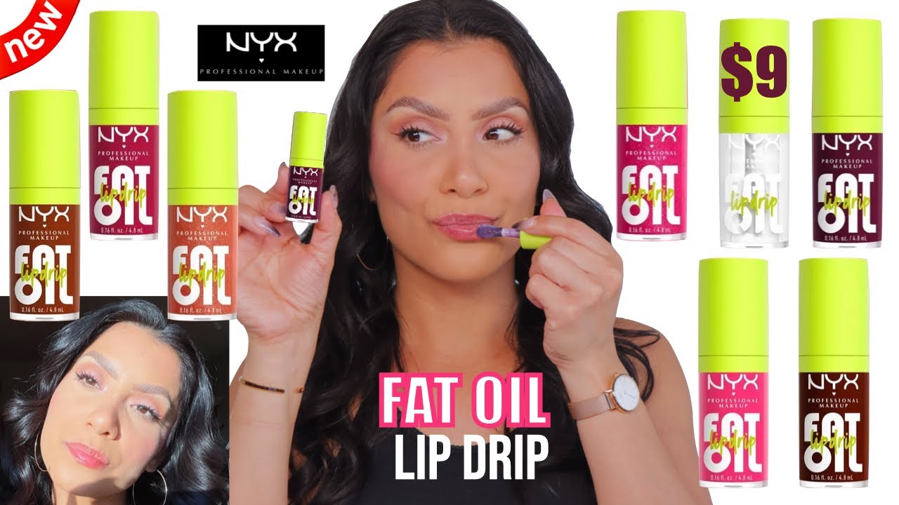 *new* NYX COSMETICS FAT OIL LIP DRIP + NATURAL LIGHTING LIP SWATCHES | MagdalineJanet