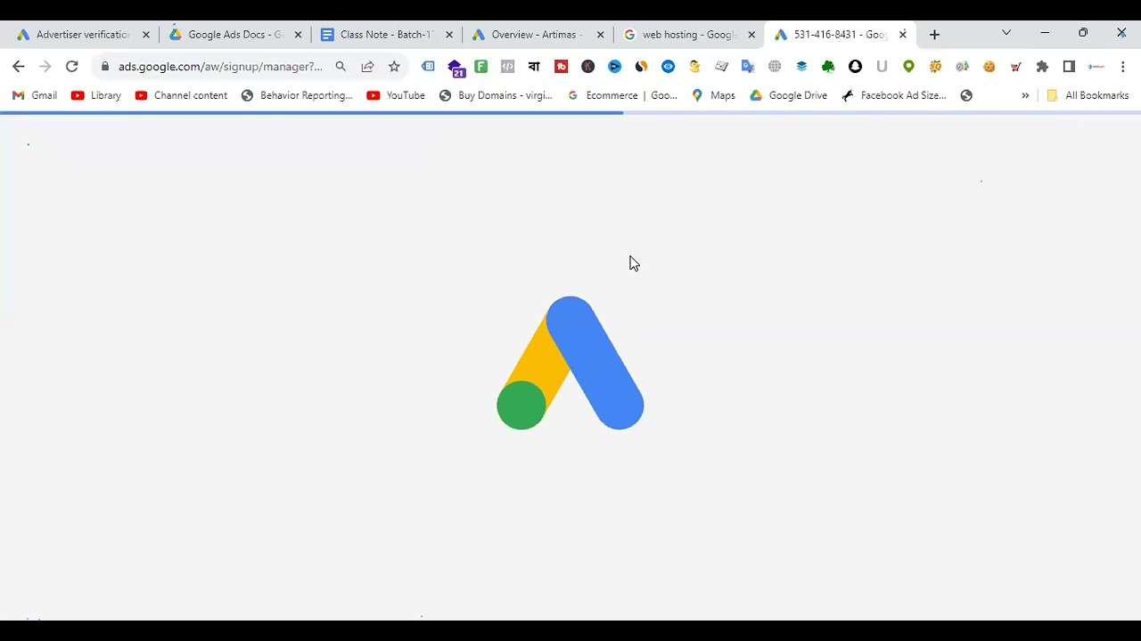 Class-04(Batch-17) Create Google MCC Account - Advertisers Verification - Campaign Objectives