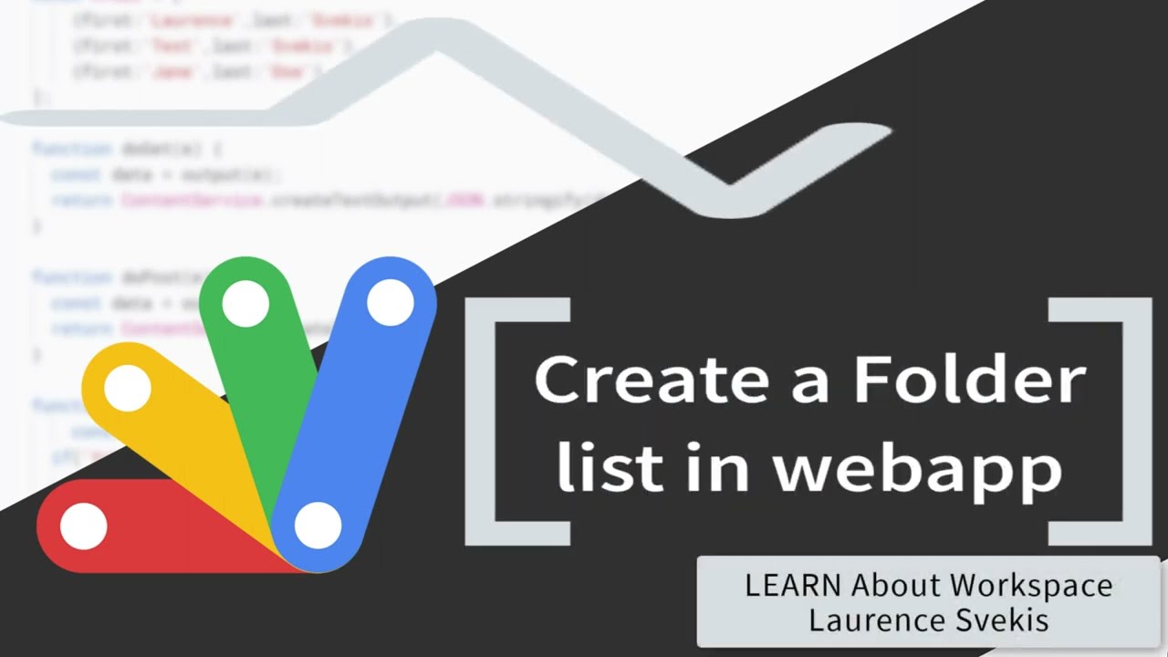 Create a Folder list in webapp Google Apps Script Projects WebApp Using Frontend HTMLService